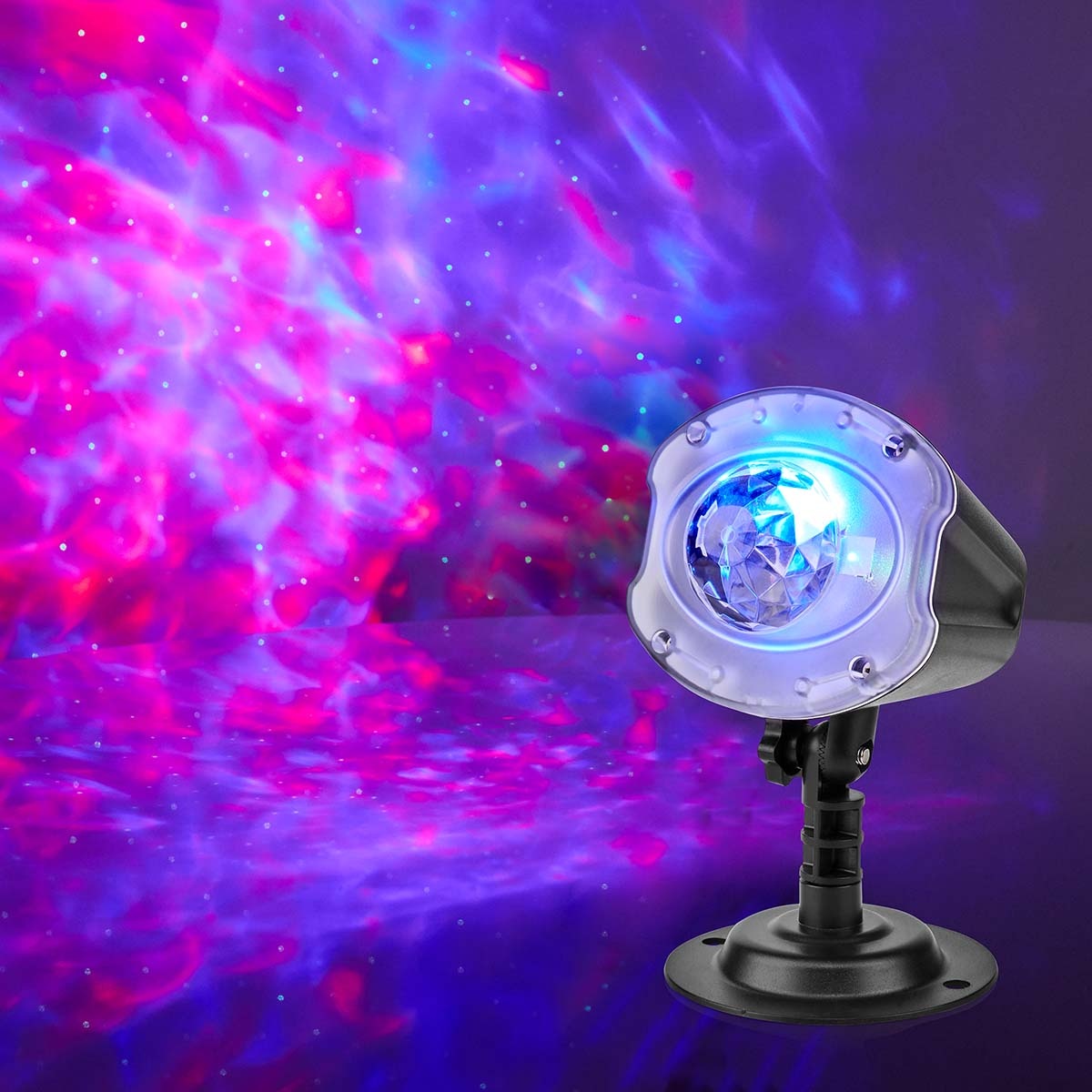 Decorative Light | LED and laser projector | Colorful LEDs and green laser | Indoors or Outdoors | Remote control
