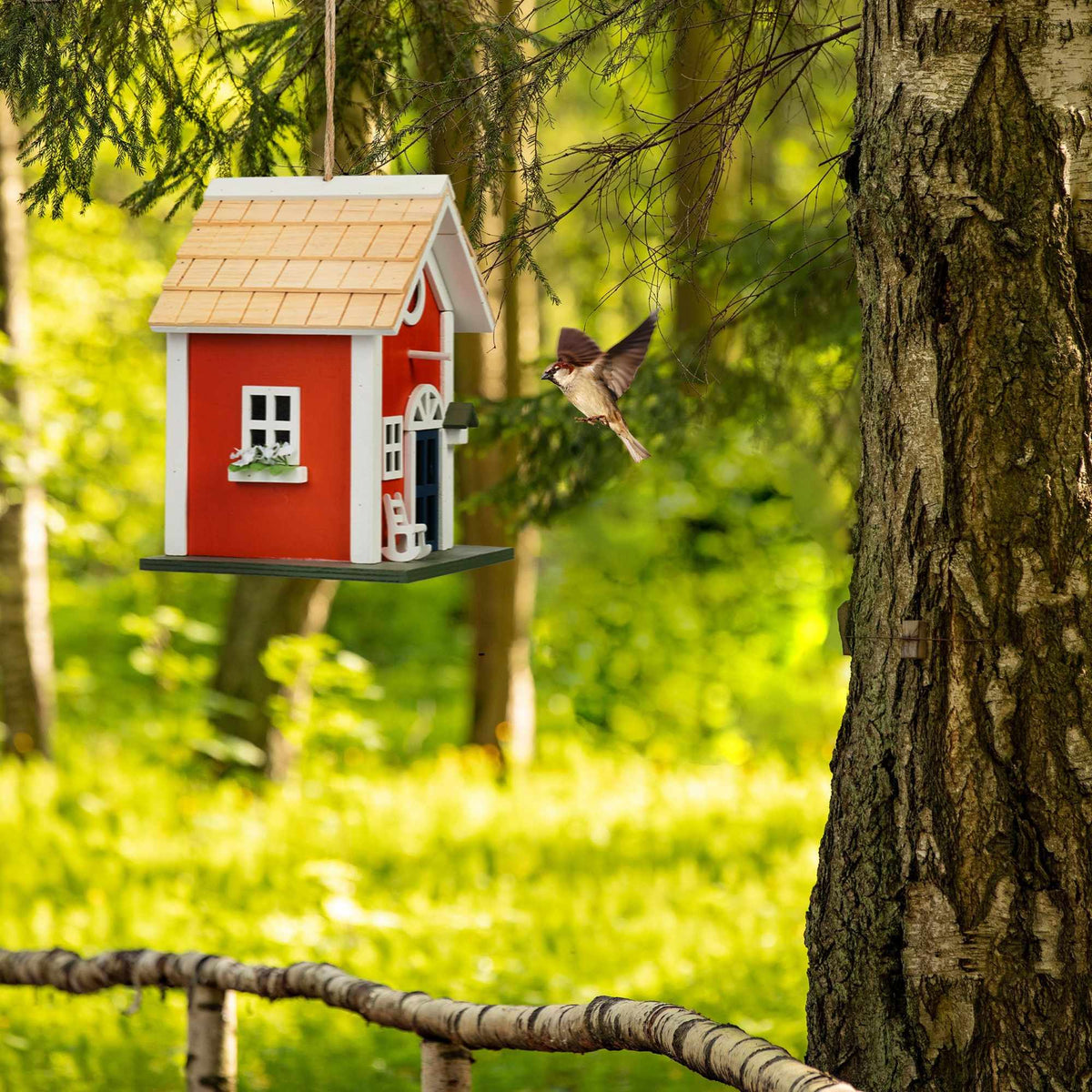 Decorative birdhouse in country style