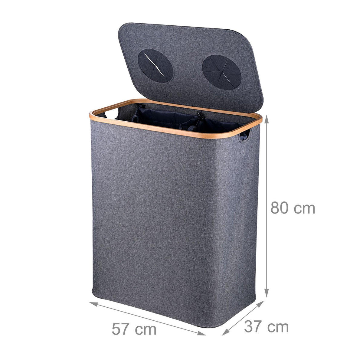 Deposit Bottle Recycling Bin, 2 Sections, 60–100 Bottles