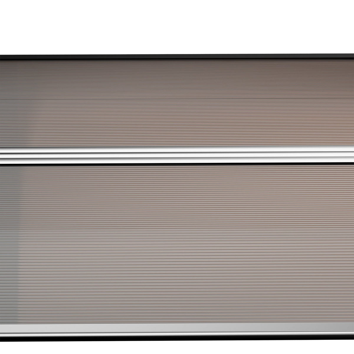 Desk Canopy Canopy for Front Door 103 x 96.5 x 27 cm Canopy with UV Protection, Rain Protection Sun Protection for Outdoors Aluminum Brown