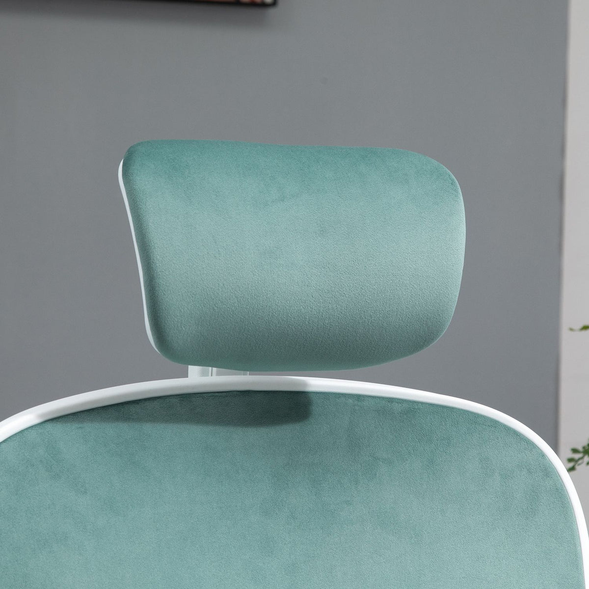 Desk Chair Ergonomic Office Chair With Rocker Function, Armrest, Headrest, Height Adjustable, 63X64X118-128Cm