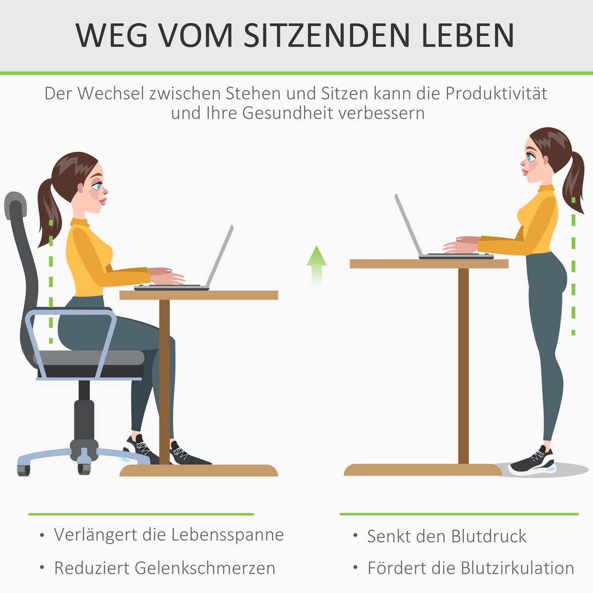 Desk Computer Desk Height Adjustable Hand Crank Lift Standing Desk Adjustable Footrests Mdf Metal Black 120 X 60 X 72-117 Cm