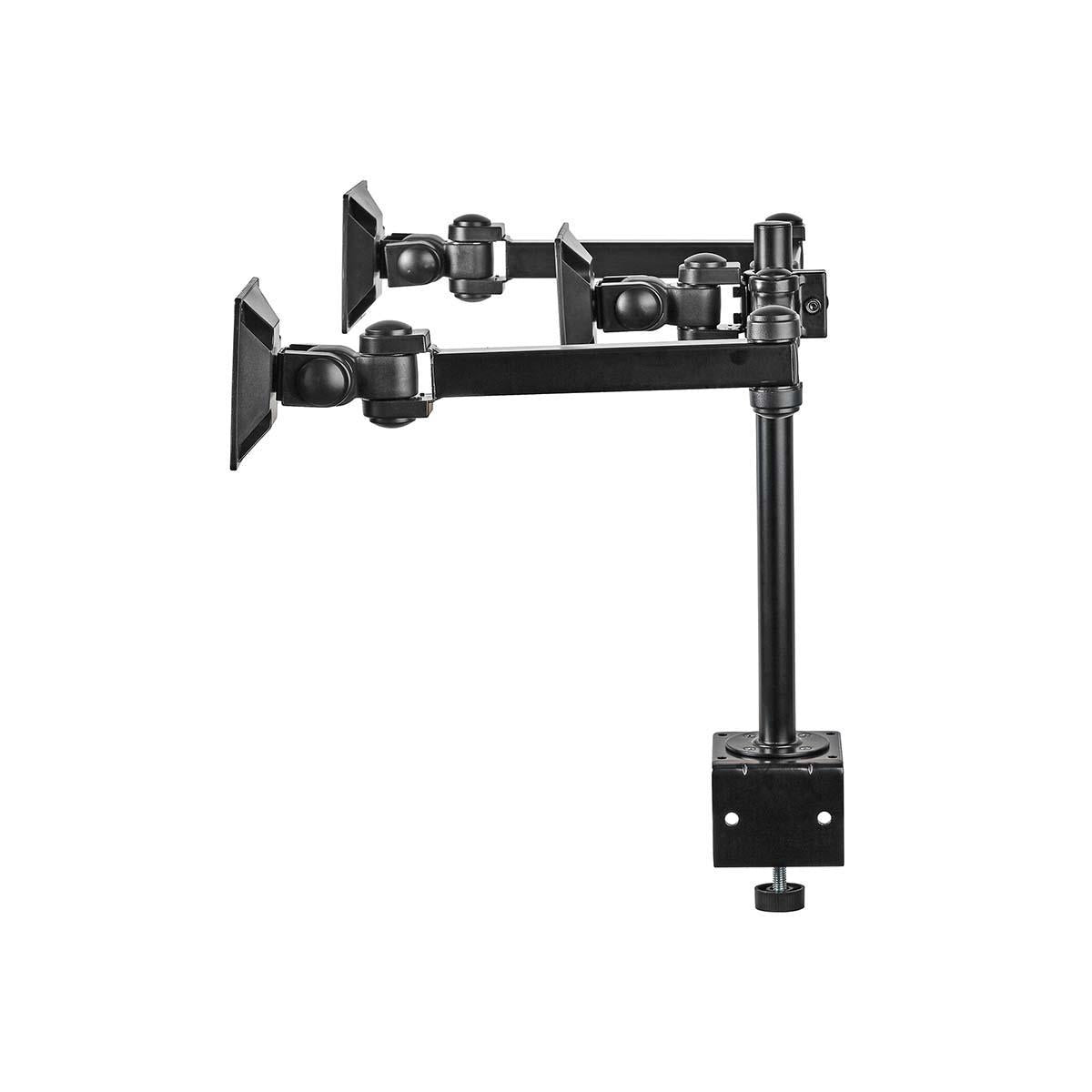 Desk Monitor Mount | 3 Screens | 14 - 24 " | 75x75 / 100x100 | Full Motion
