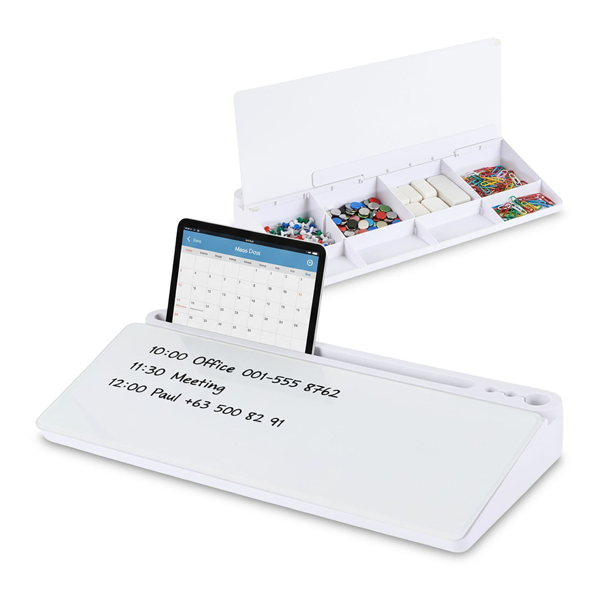 Desk Organizer with 8 Compartments & Memo Board