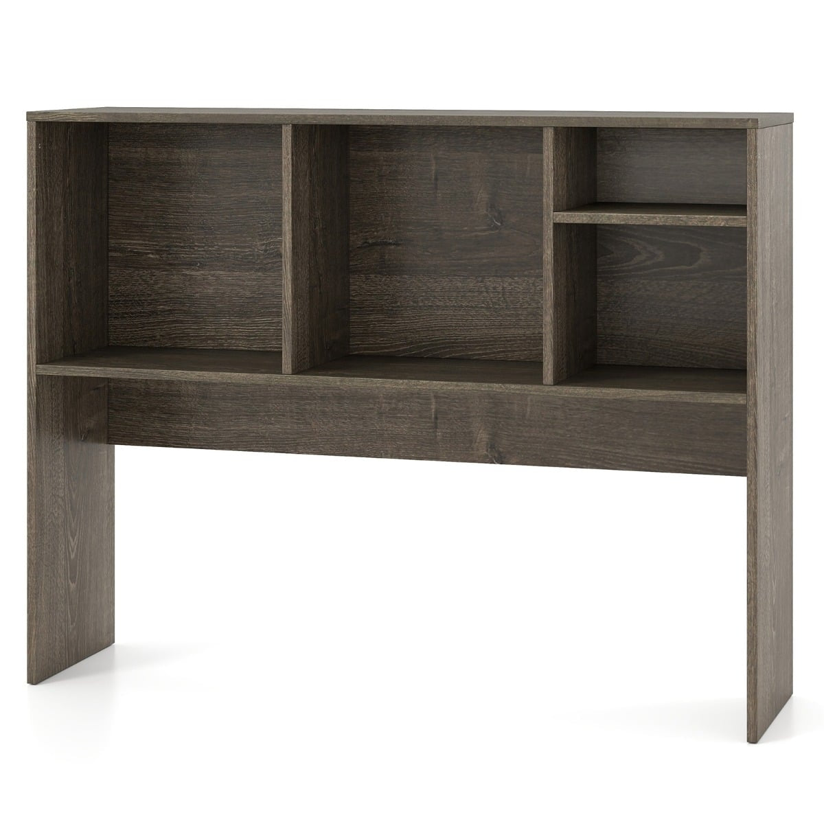Desk Shelf with 4 Compartments, 94x25x73 cm, Grey