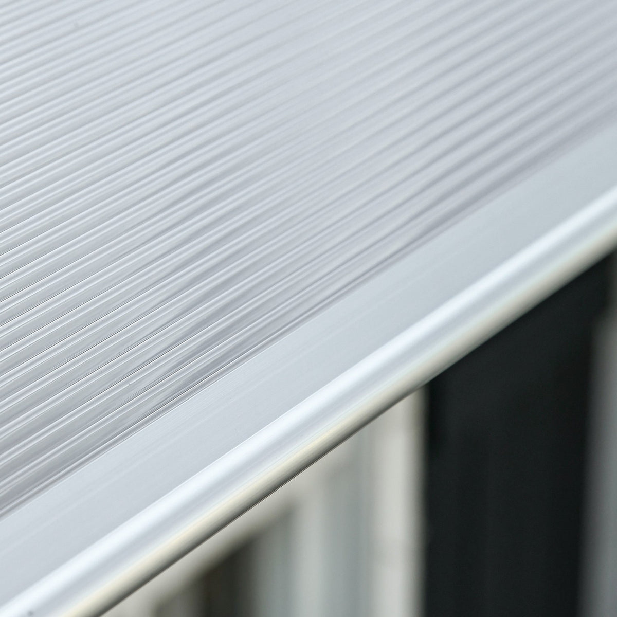 Desk canopy canopy for front door 200 x 96 x 27 cm canopy with UV protection, rain protection sun protection for outside aluminum black