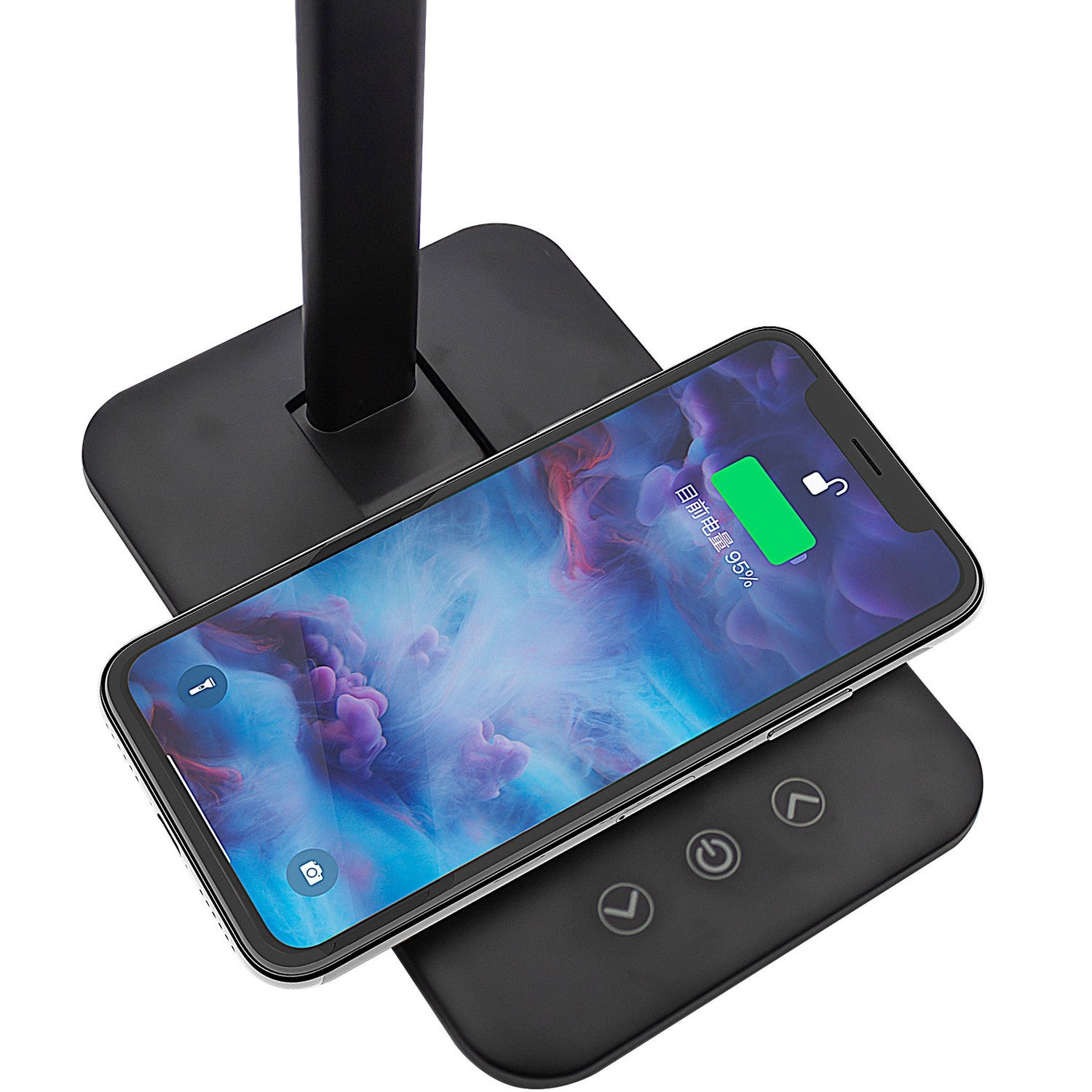 Desk lamp with QI charging