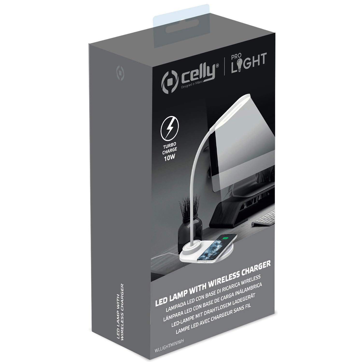 Desk lamp with wireless charging 10W