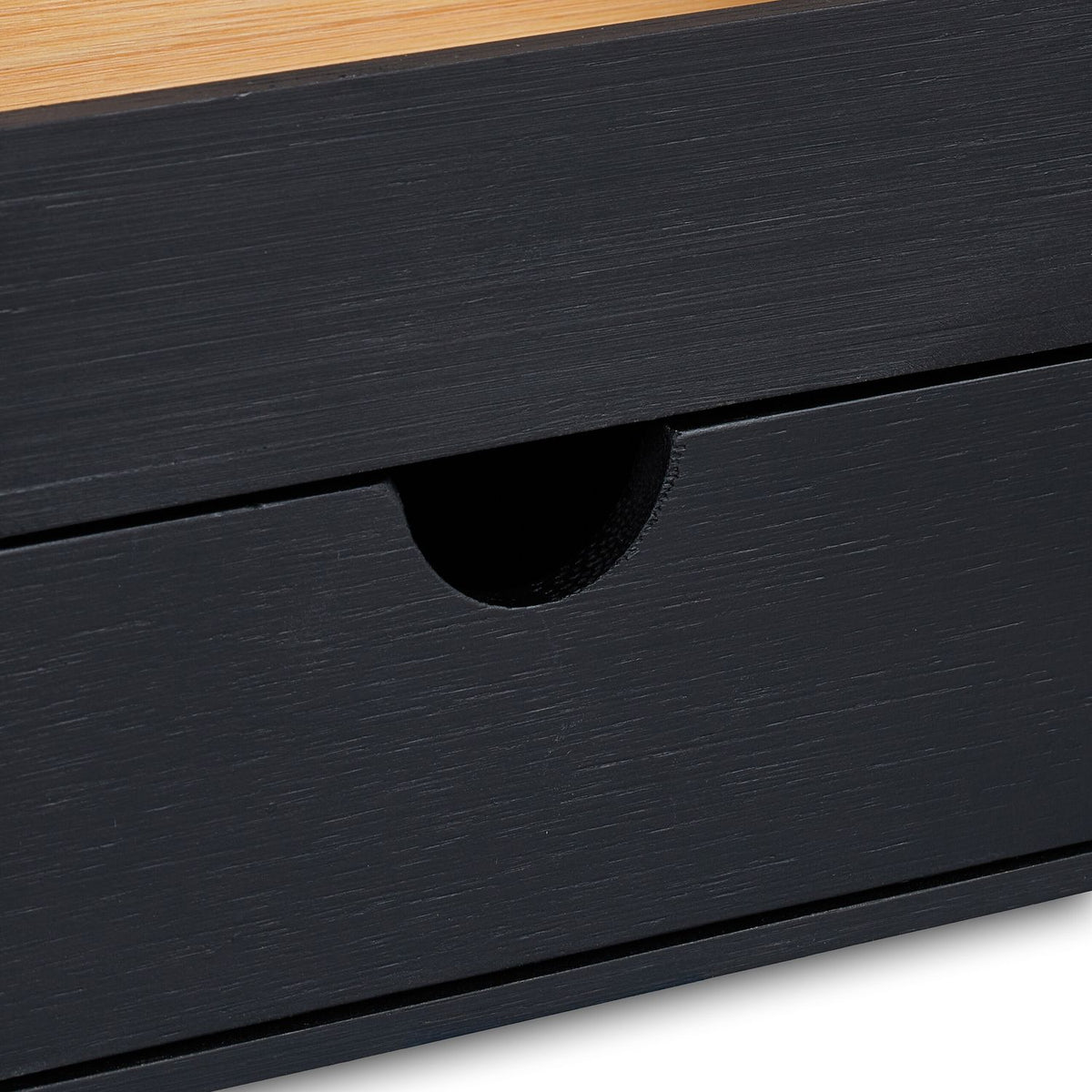 Desk organization in black