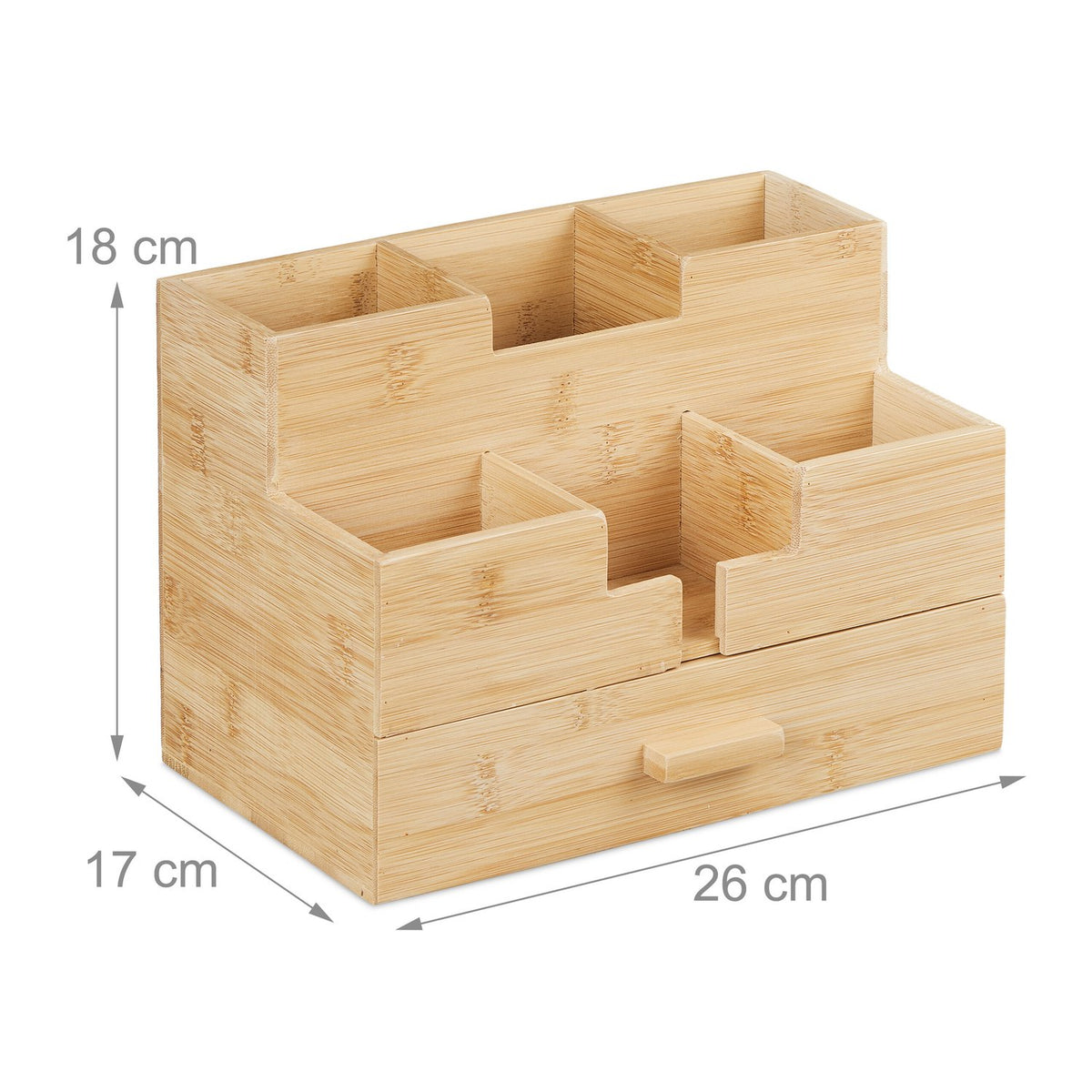 Desk organization with drawer
