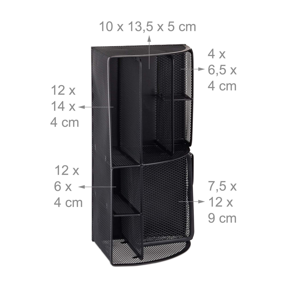 Desk organizer 6 shelves Metal