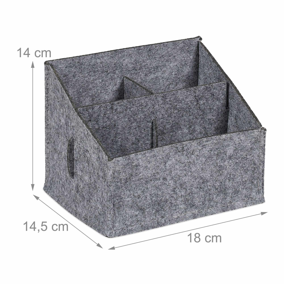 Desk organizer in felt, 2 pcs