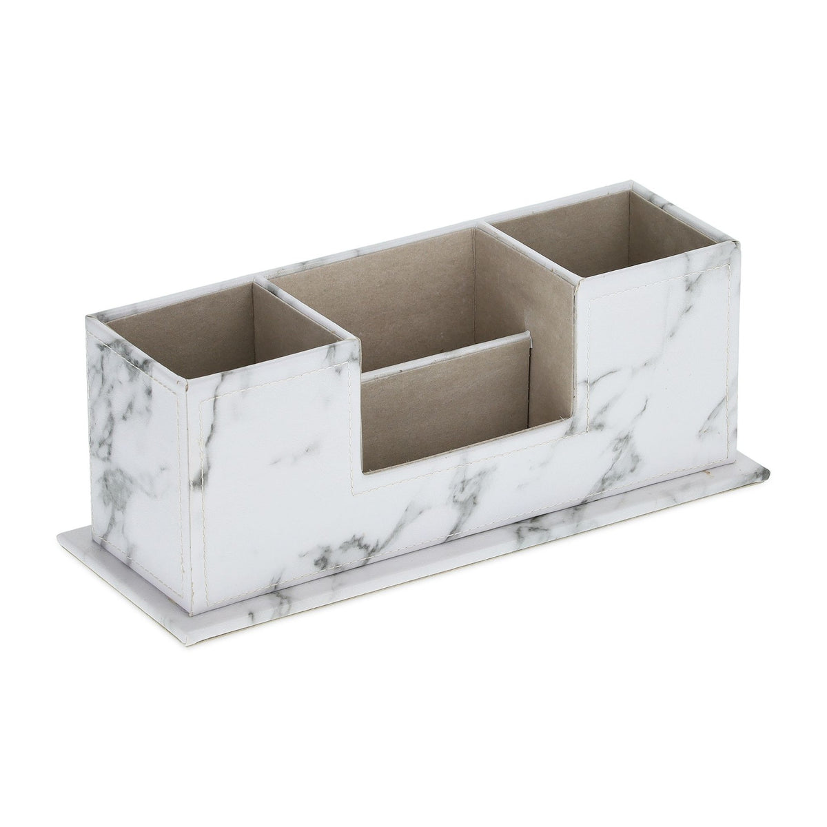 Desk organizer in marble look