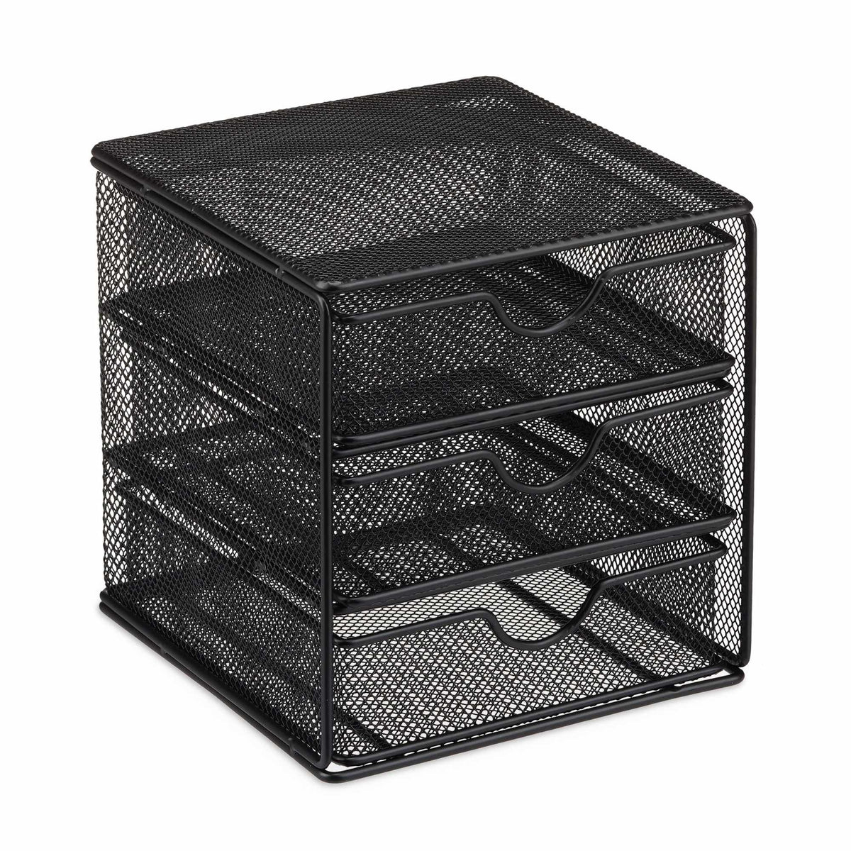 Desk organizer in metal 3 compartments