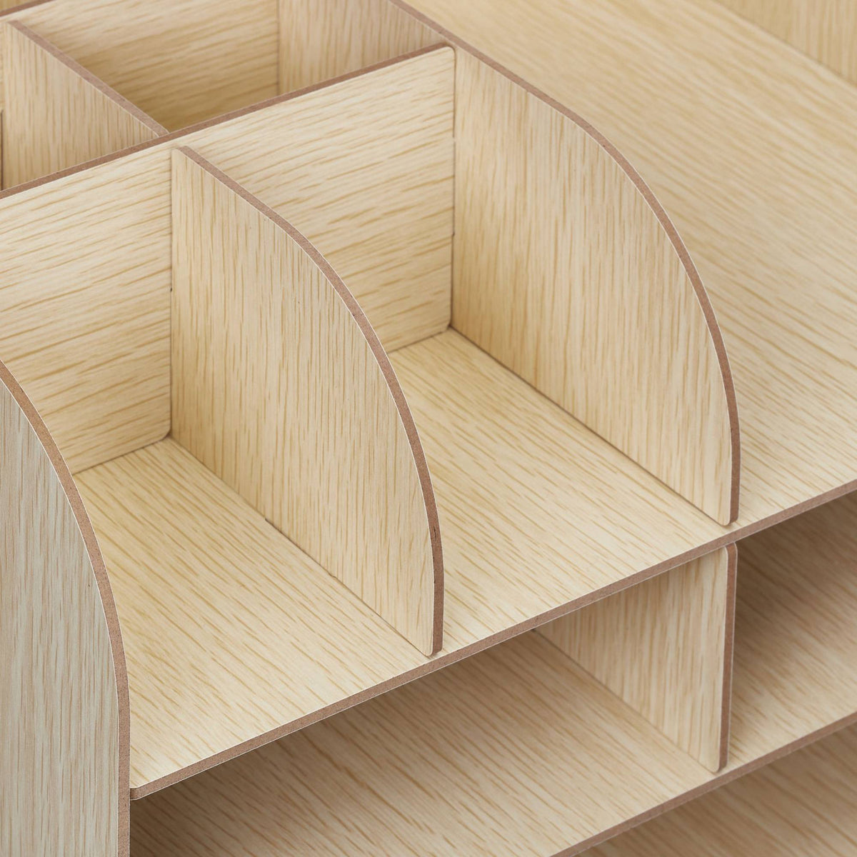 Desk organizer with storage compartment