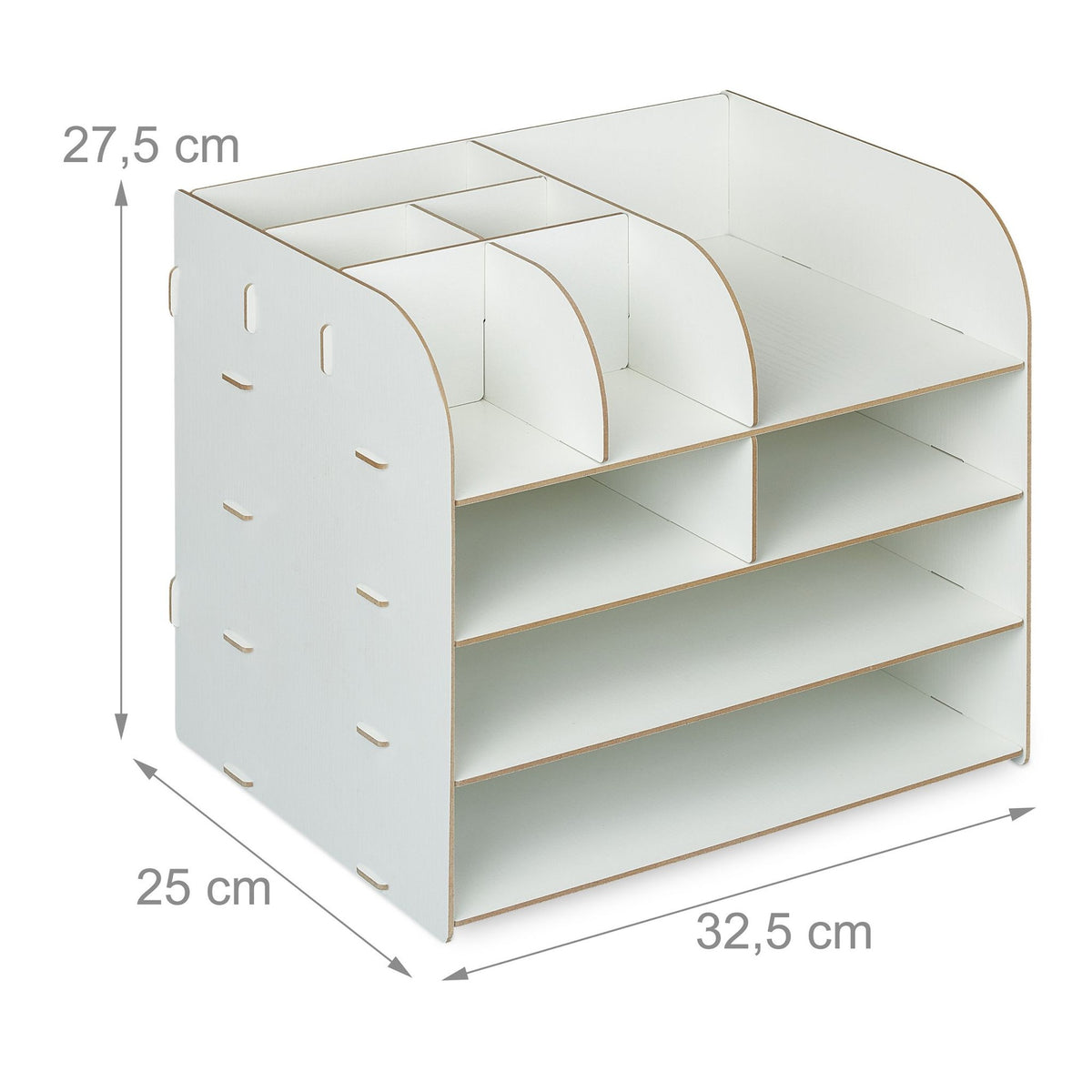 Desk organizer with storage compartment