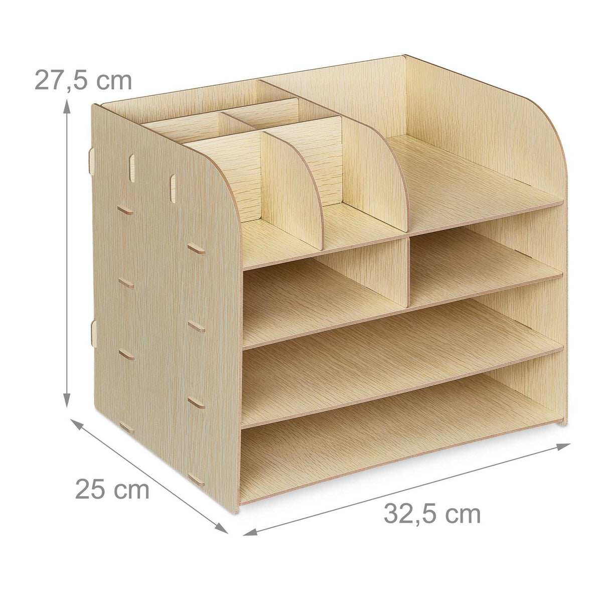Desk organizer with storage compartment