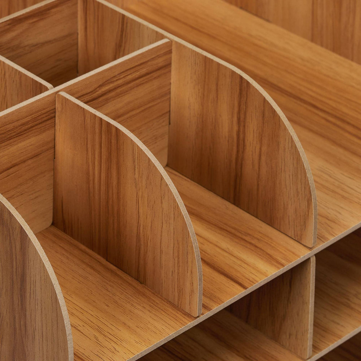 Desk organizer with storage compartment