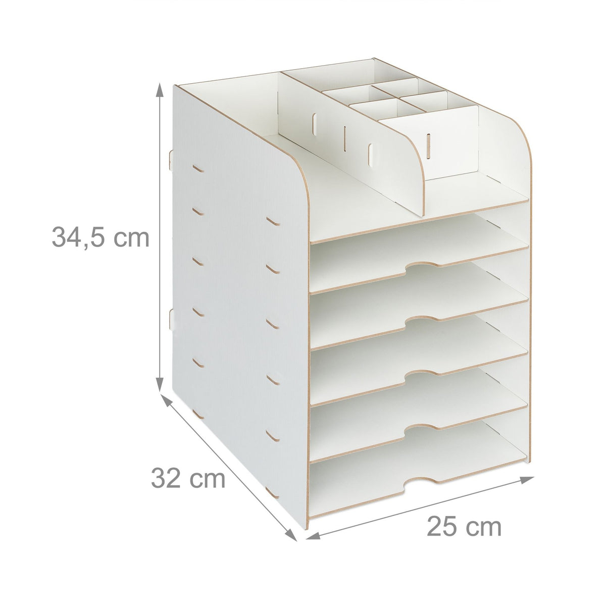 Desk organizer with storage compartment