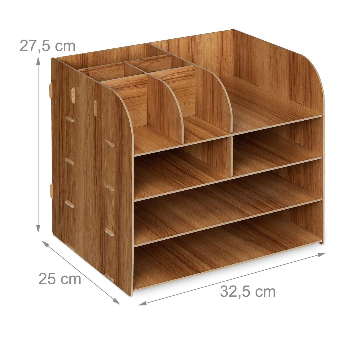 Desk organizer with storage compartment