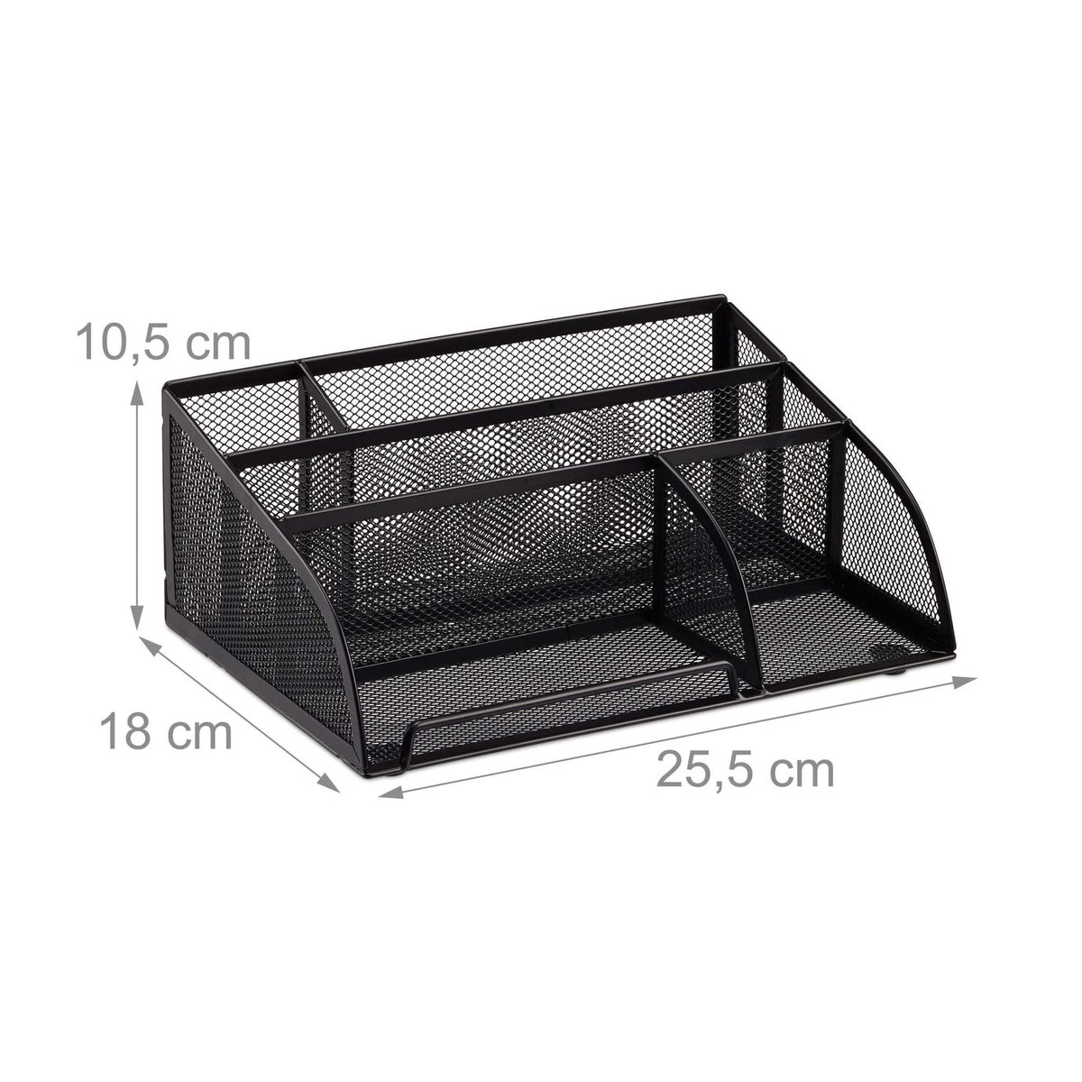 Desk storage in metal