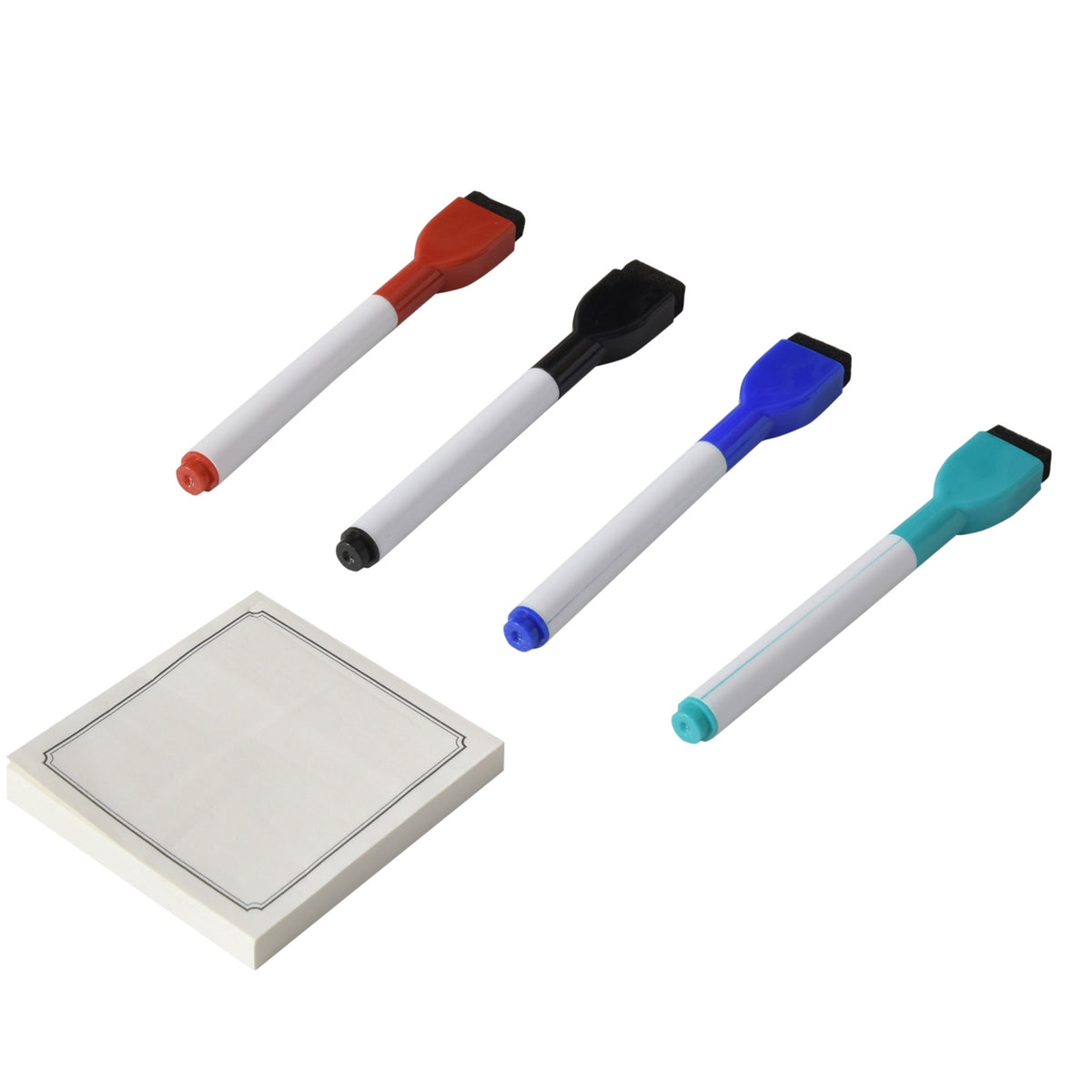 Desktop Memo Board Whiteboard With Tablet Stand, Glass Pp, White + Black, 45.3X20.5X5.3Cm