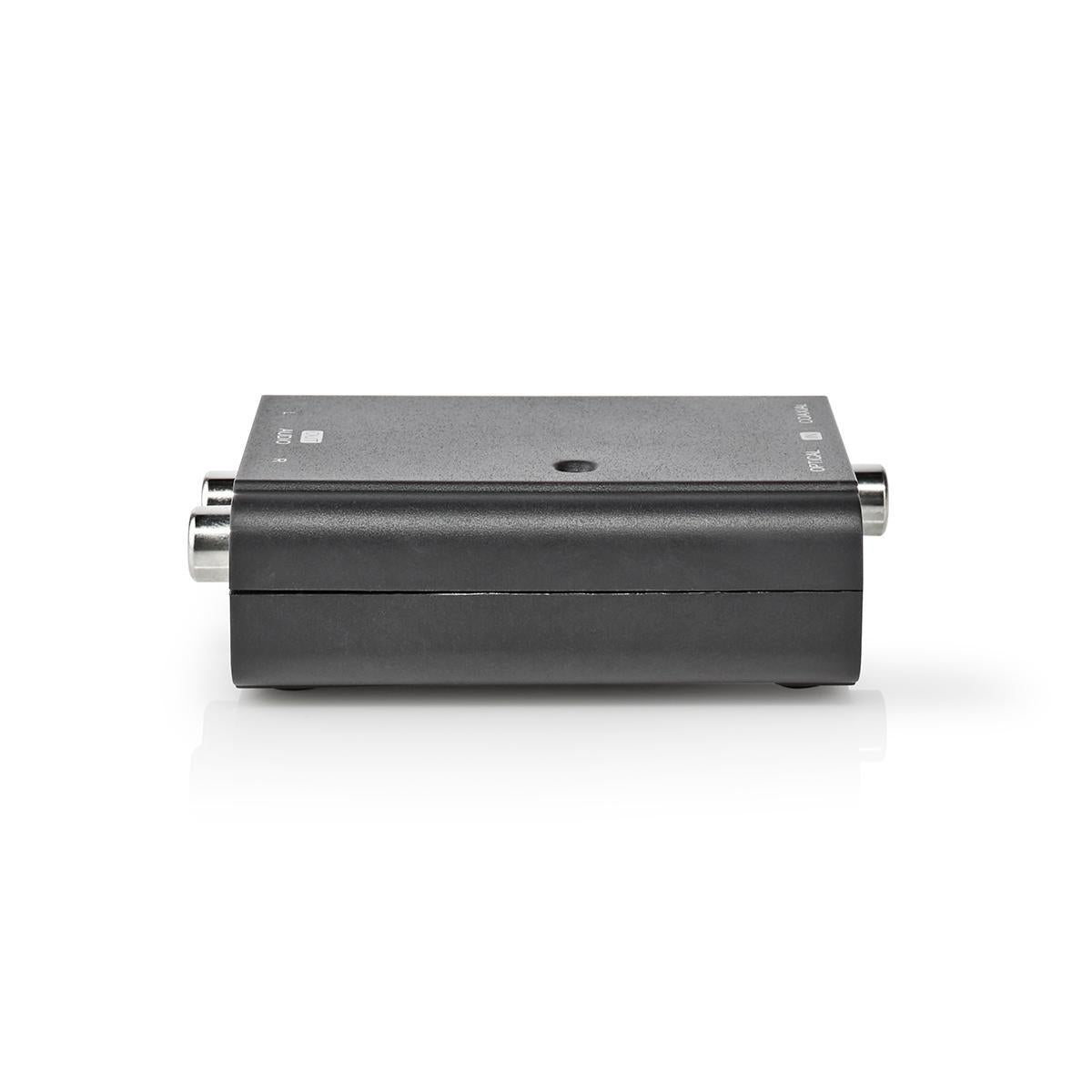 Digital Audio Converter | Two-way | Connection input: 1x S/PDIF (RCA) Female / 1x TosLink Female | Connection output: 2x RCA Female | ARC | Instruction book | Black