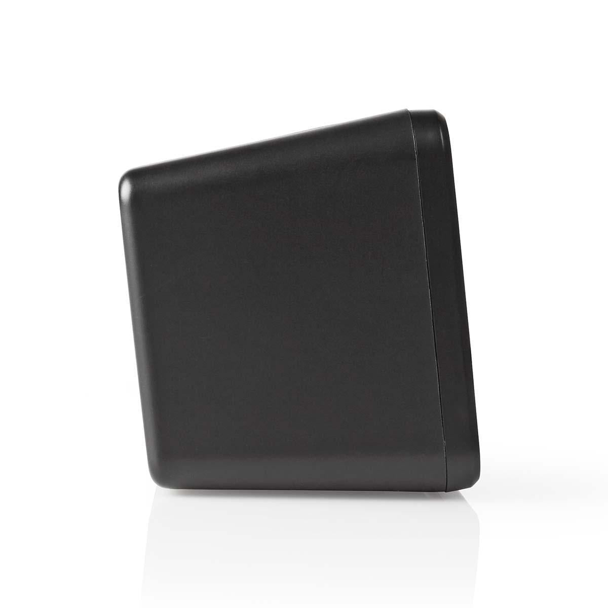 Digital Clock Radio | LED Display | 1x 3.5 mm Audio Input | Time projection | AM / FM | Snooze function | Sleep timer | Number of alarms: 2 | Black