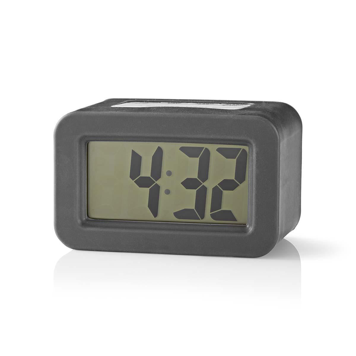 Digital Desk Alarm Clock | Backlight LCD | 3.5 cm | Backlighting | Snooze function | No | Grey/White