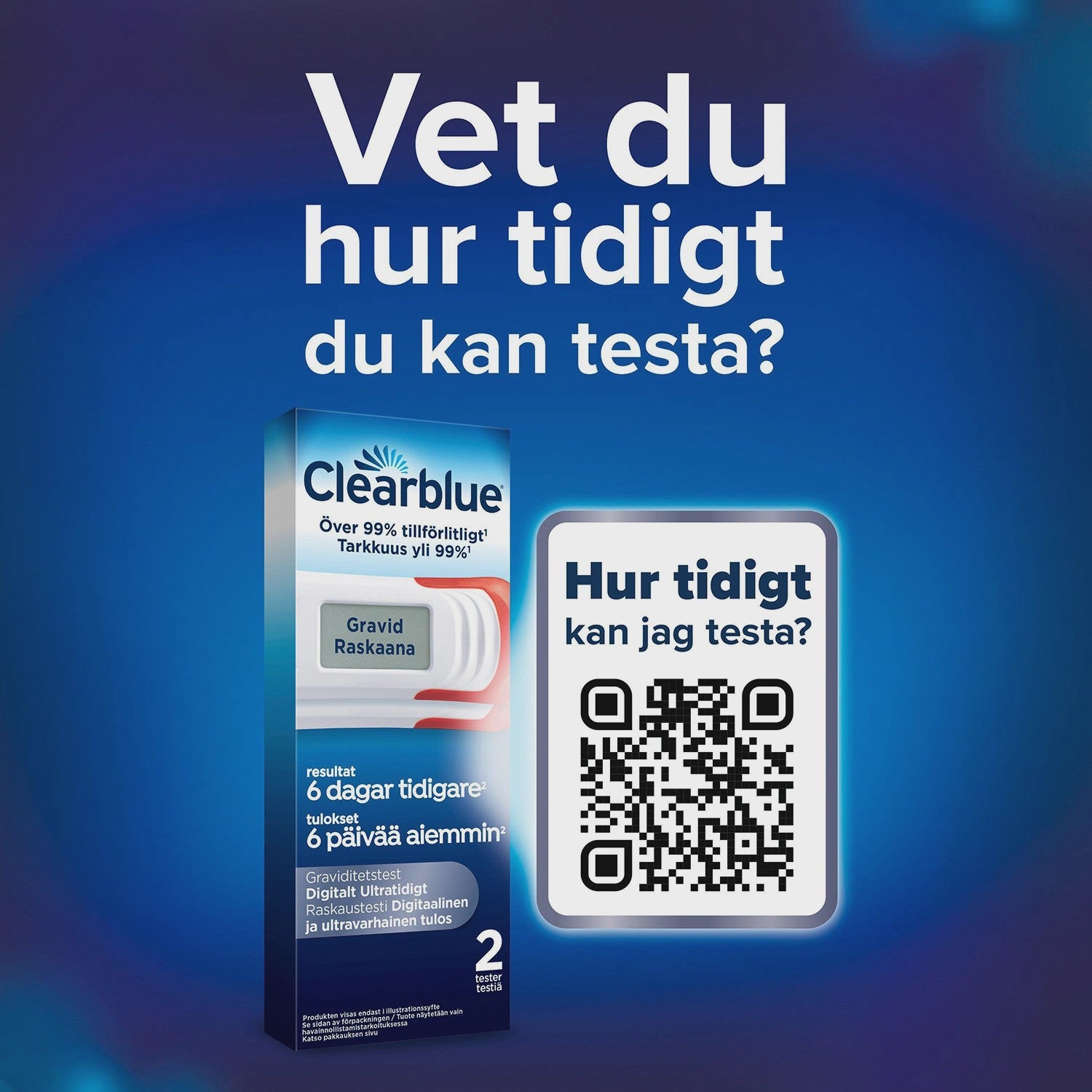 Digital Pregnancy Test, Early Detection, 6 Days Sooner, 2 Pack