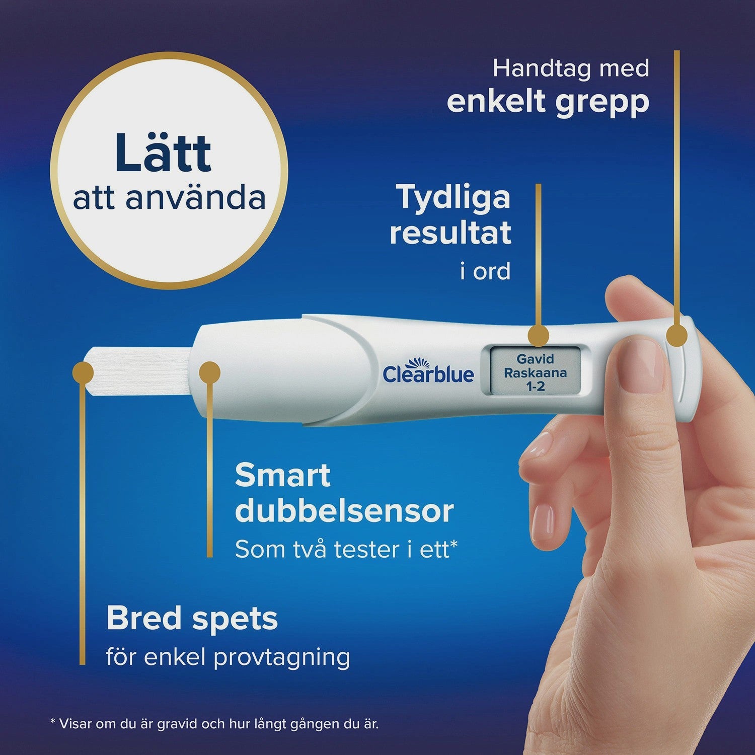 Digital Pregnancy Test with Weeks Indicator, 2 Tests