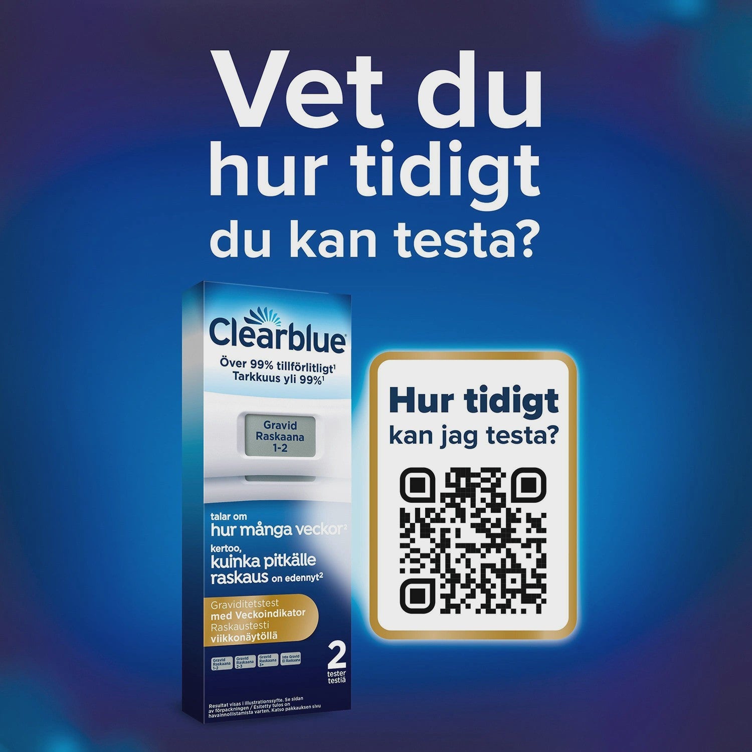 Digital Pregnancy Test with Weeks Indicator, 2 Tests