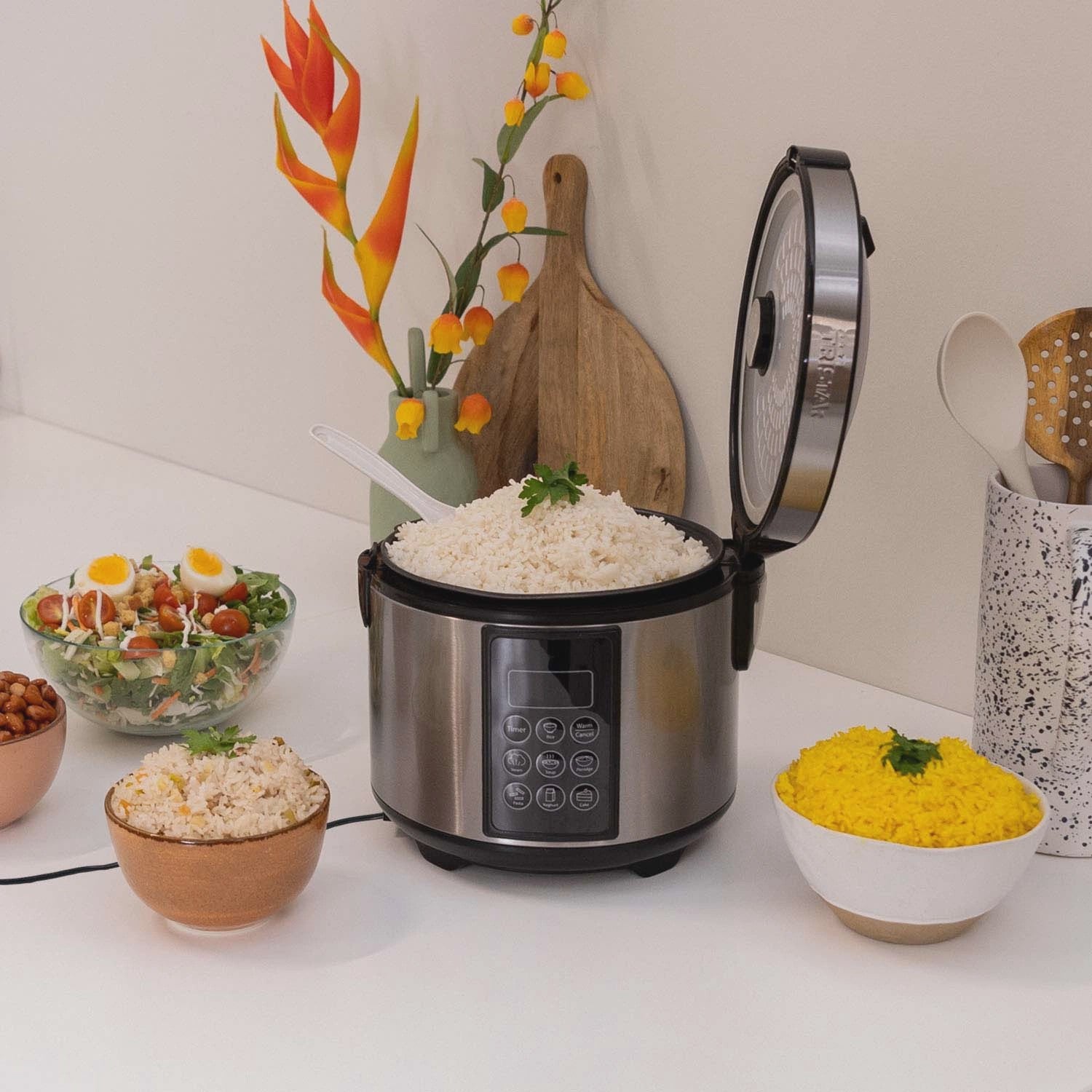 Digital Rice & Multi-Cooker, 1.5L, Keep Warm, 500W