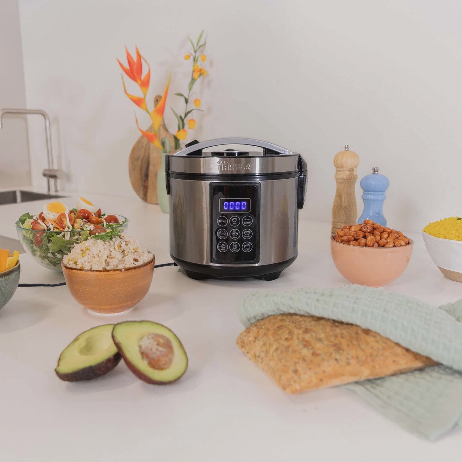 Digital Rice & Multi-Cooker, 1.5L, Keep Warm, 500W