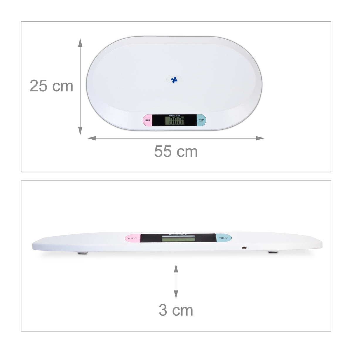 Digital baby scale with USB cable