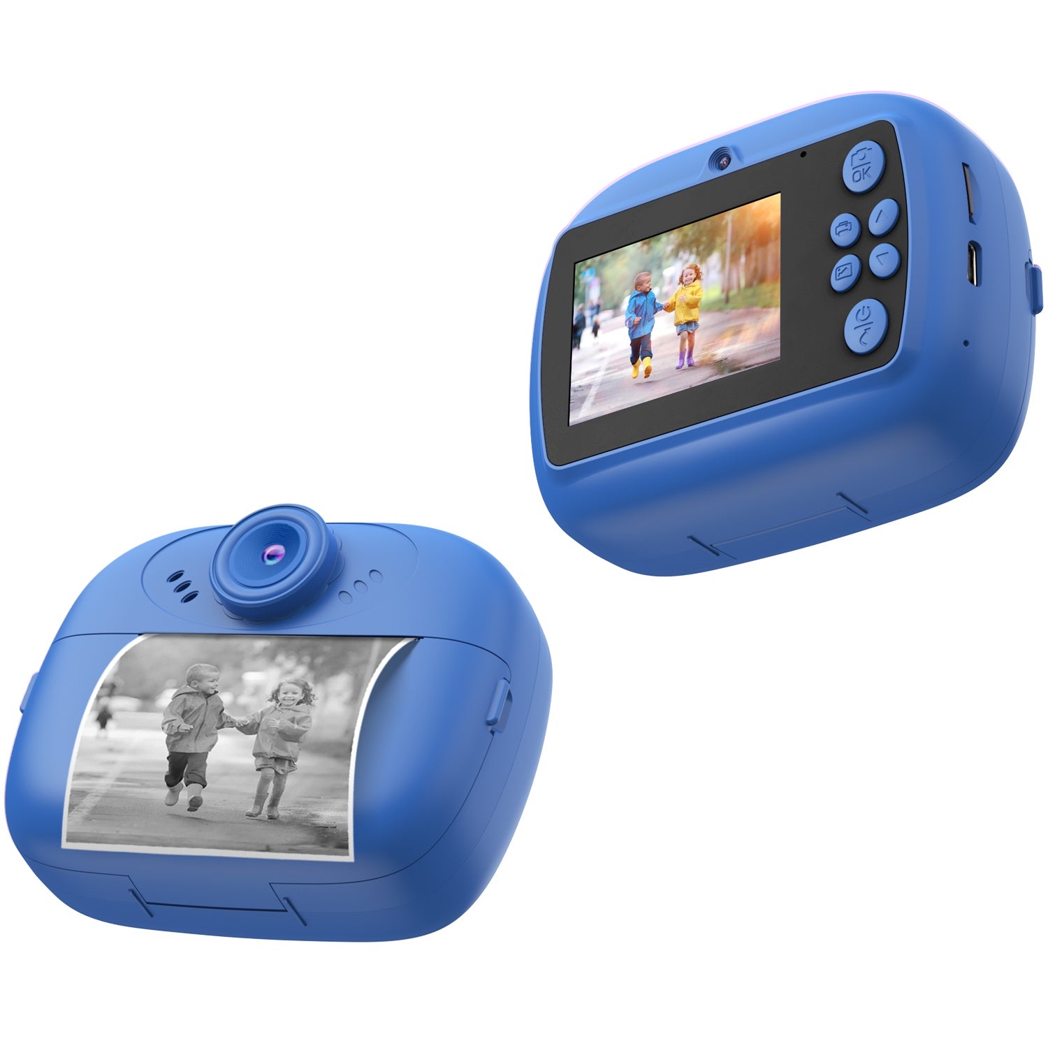 Digital camera with print function Blue