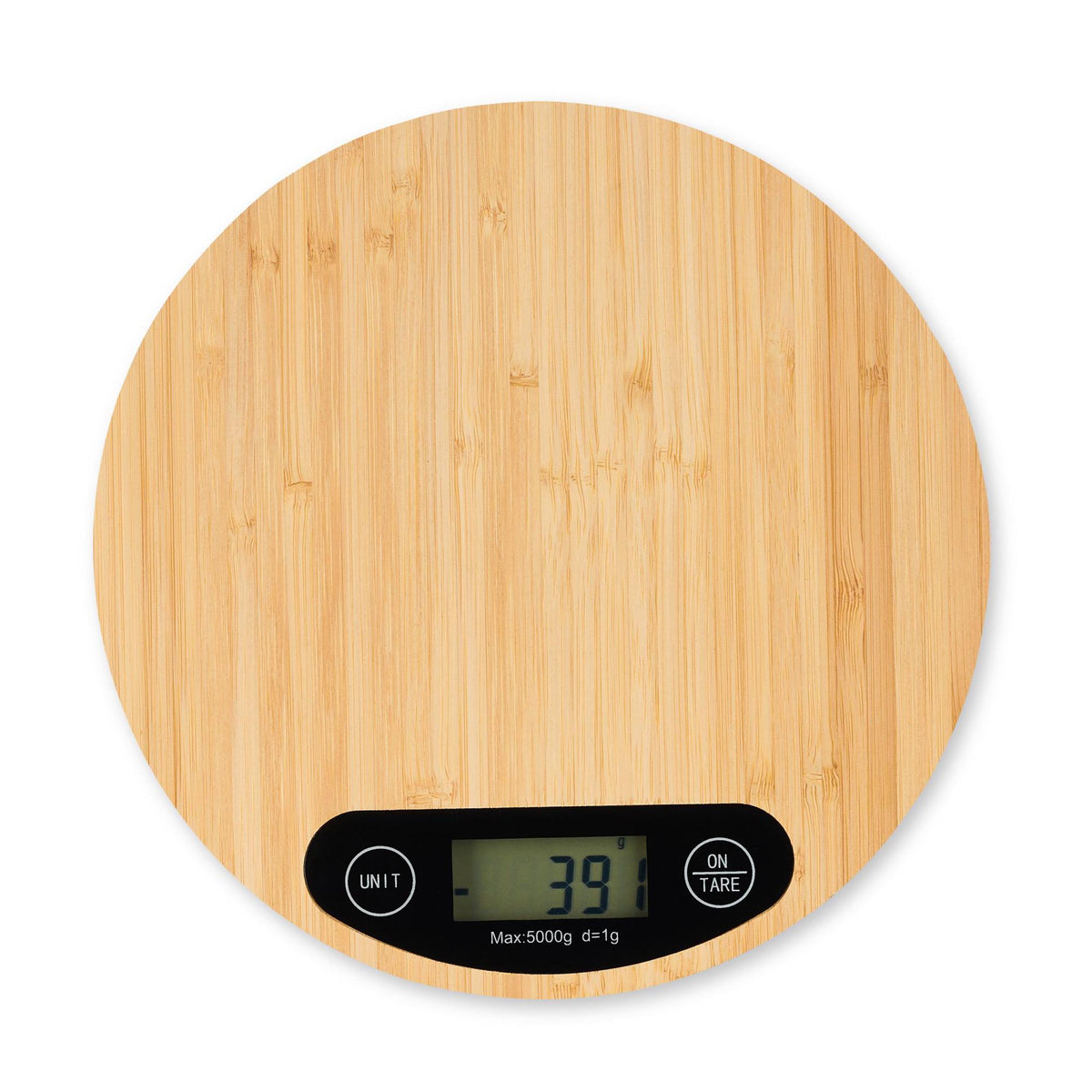 Digital kitchen scale in bamboo