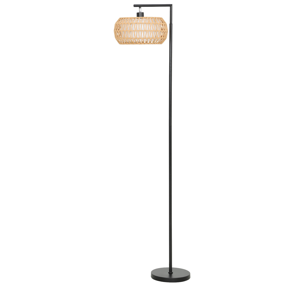 Dimmable LED Floor Lamp, Dual Shade, 3 Color Temps, Black