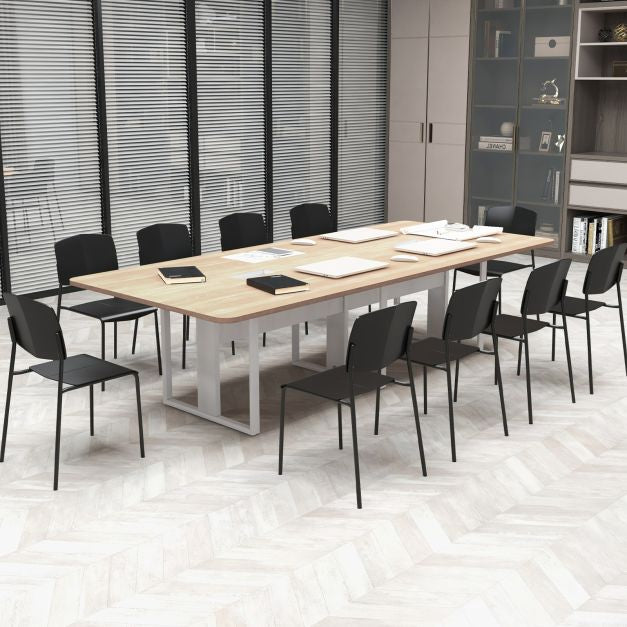 Dining Chairs Set of 4, Stackable Armless With Backrest – Black