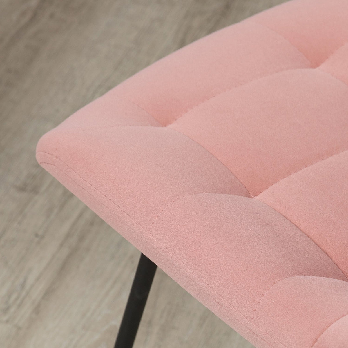 Dining Room Chair Set Of 2 Kitchen Chairs With Backrest, Velvet Cover In Pink, Retro Design, Steel Legs, For Living Room