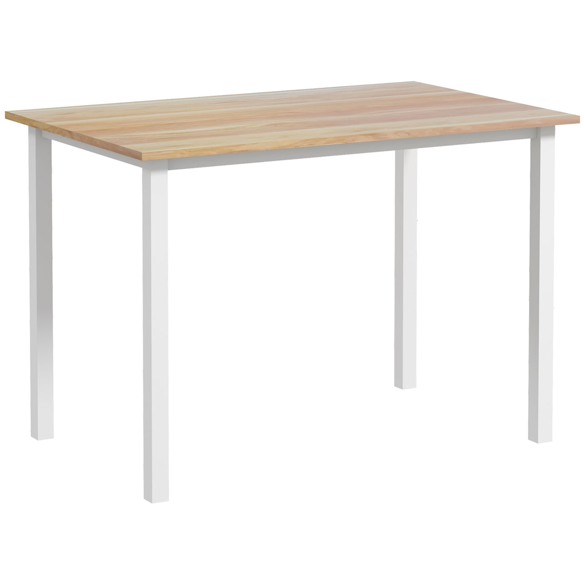 Dining Table Extendable Kitchen Table Dining Room Table For 6 People, Living Room Table For Dining Room, Kitchen, Steel, Brown, 110-160 X 70 X 76 Cm