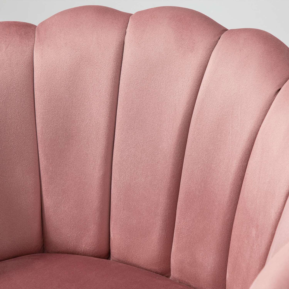 Dining room chair, kitchen chair, armchair with backrest, living room chair, polyester, rubber wood, pink, 66 x 72 x 79 cm