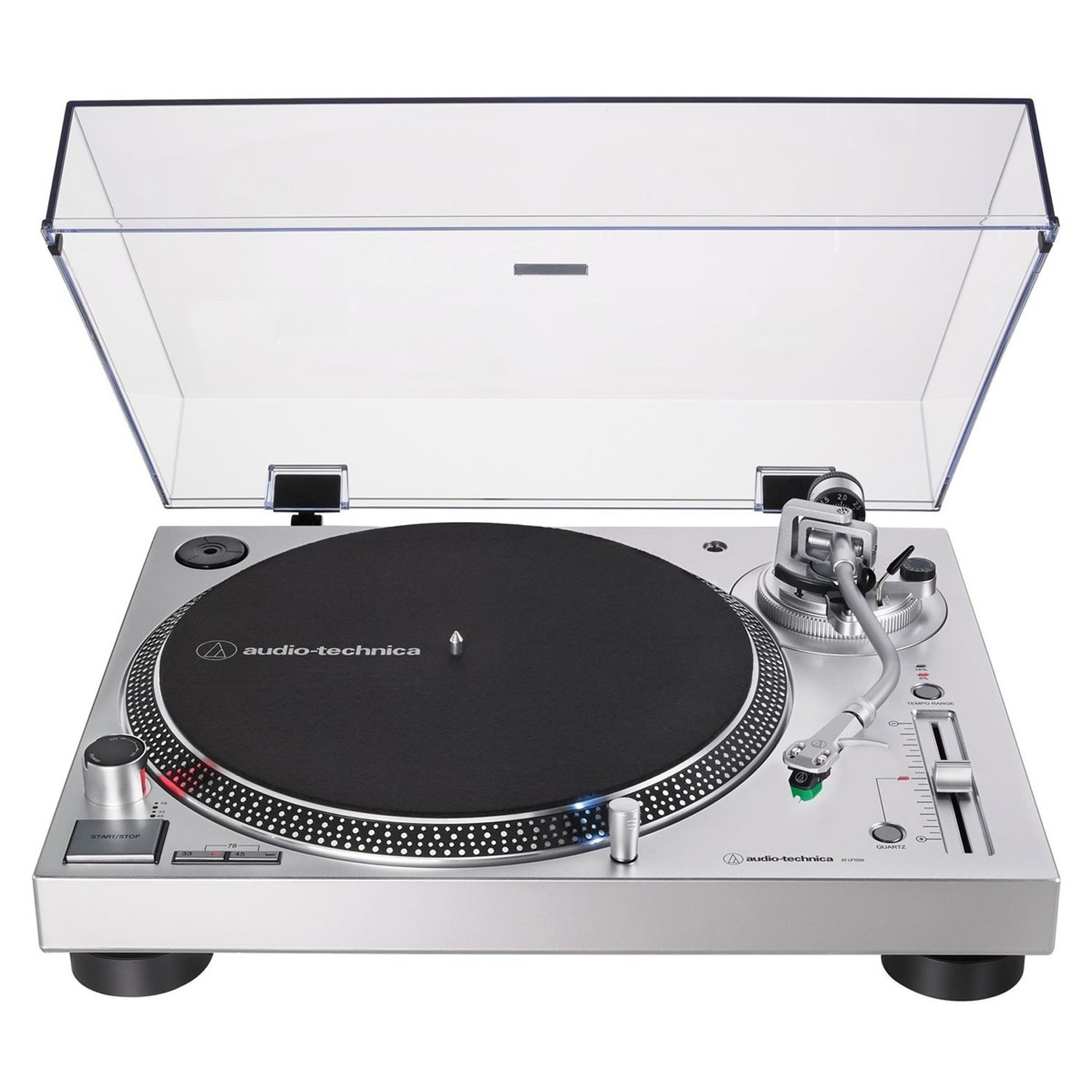 Direct Drive Turntable with USB, Manual, Silver