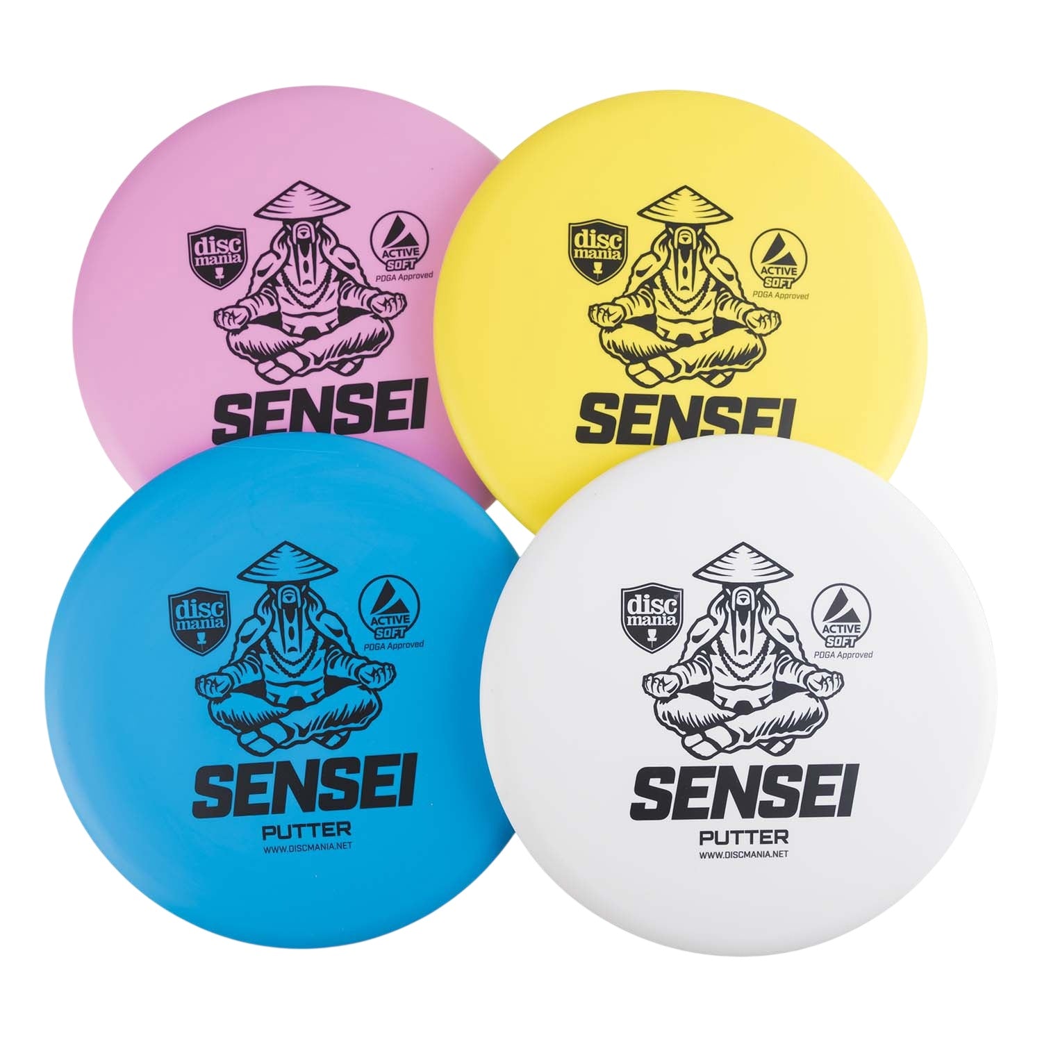 Disc Golf Set with Portable Basket and 4 Putters