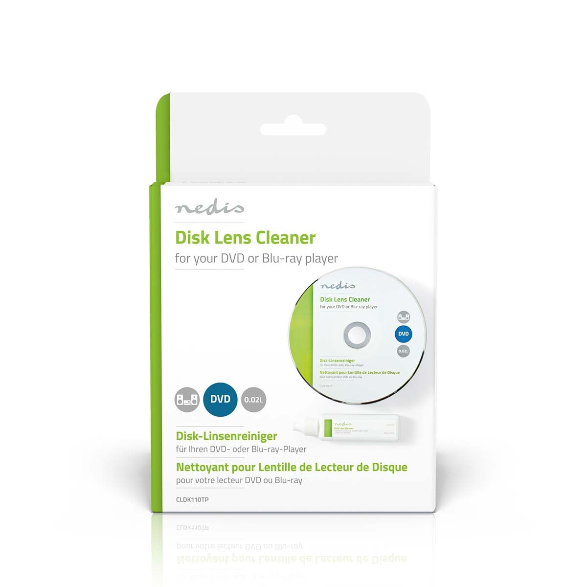 Disc lens cleaning | Cleaning disc | 20 ml | Blu-ray player / DVD player