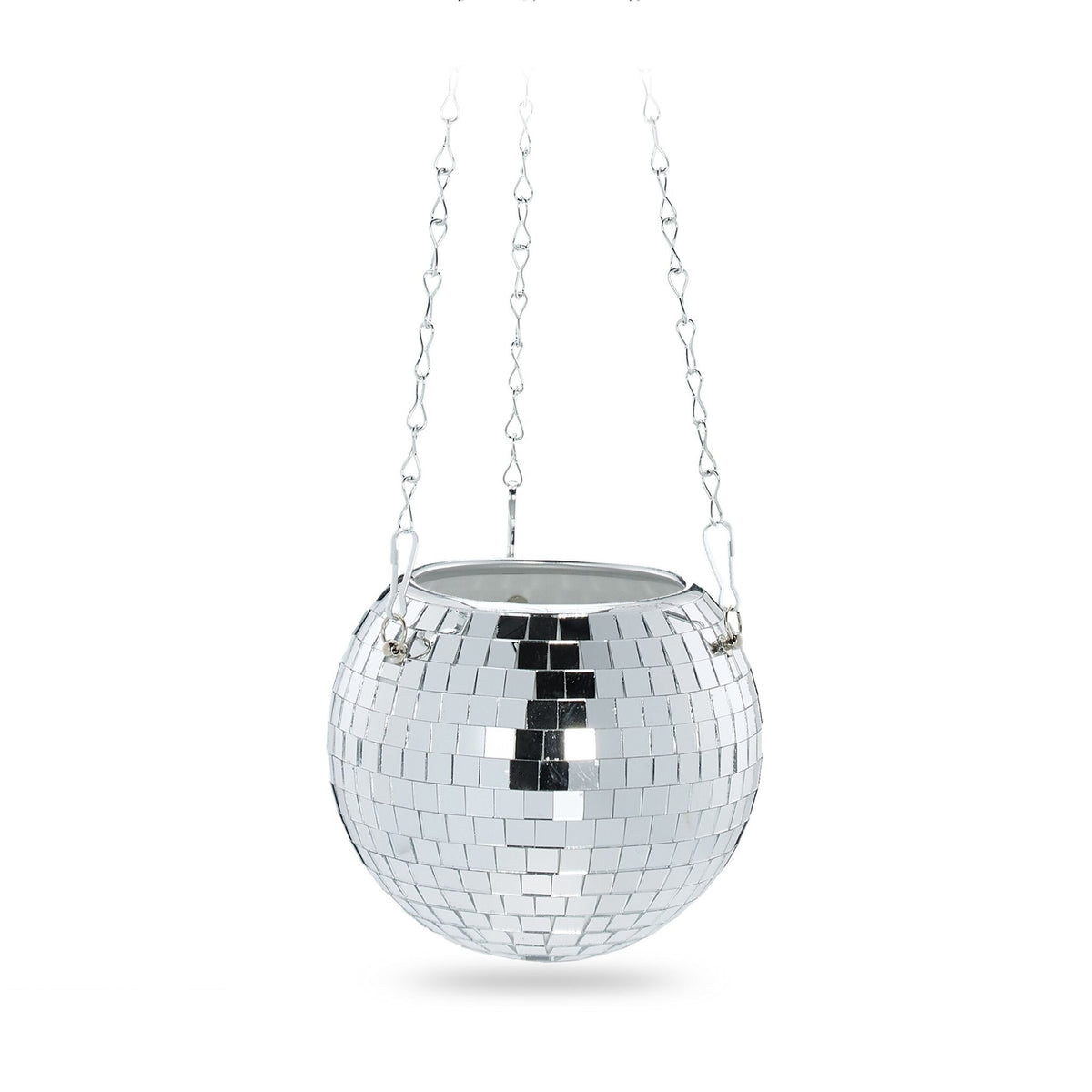Disco Ball Hanging Plant Pot – Mirrored Light Effects