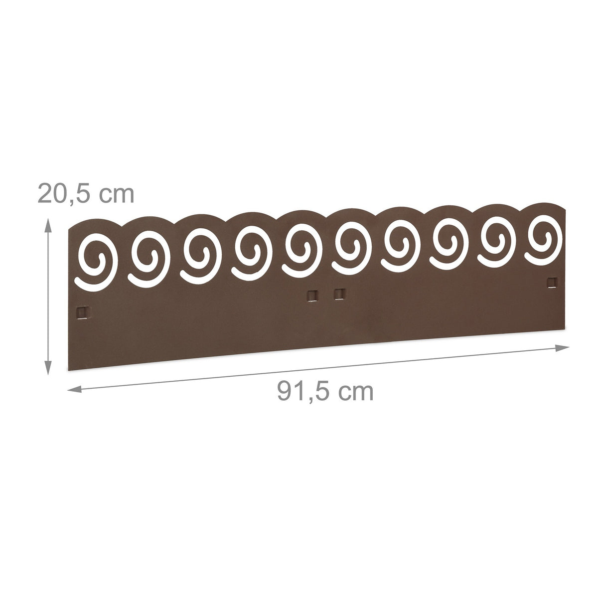 Discount edge brown metal