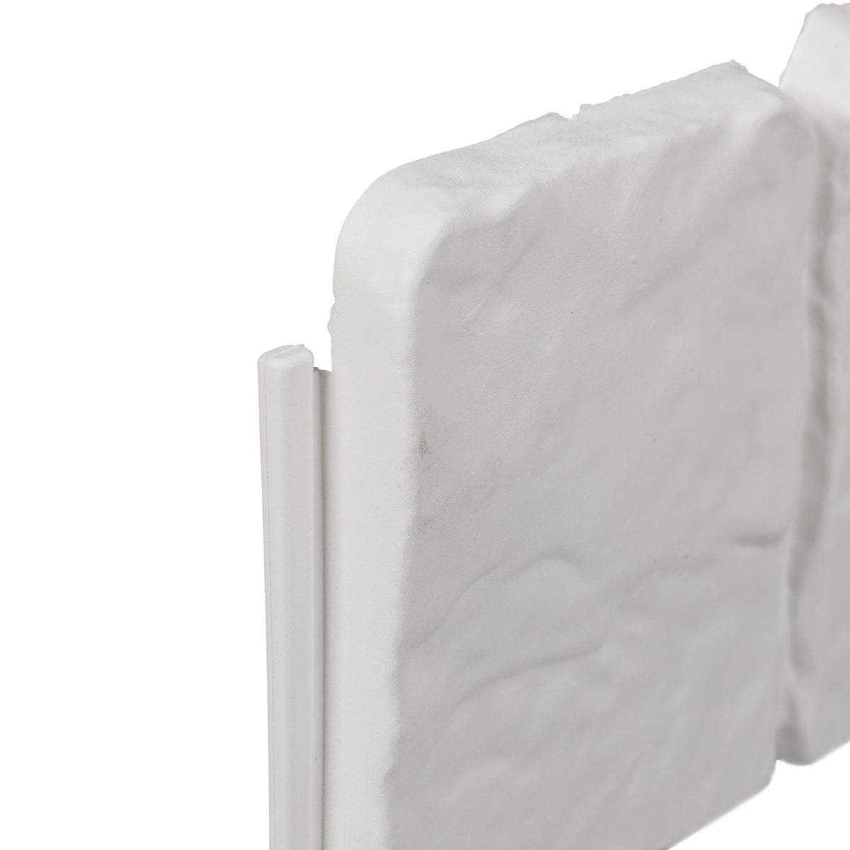 Discount edge stone-look set of 10 white