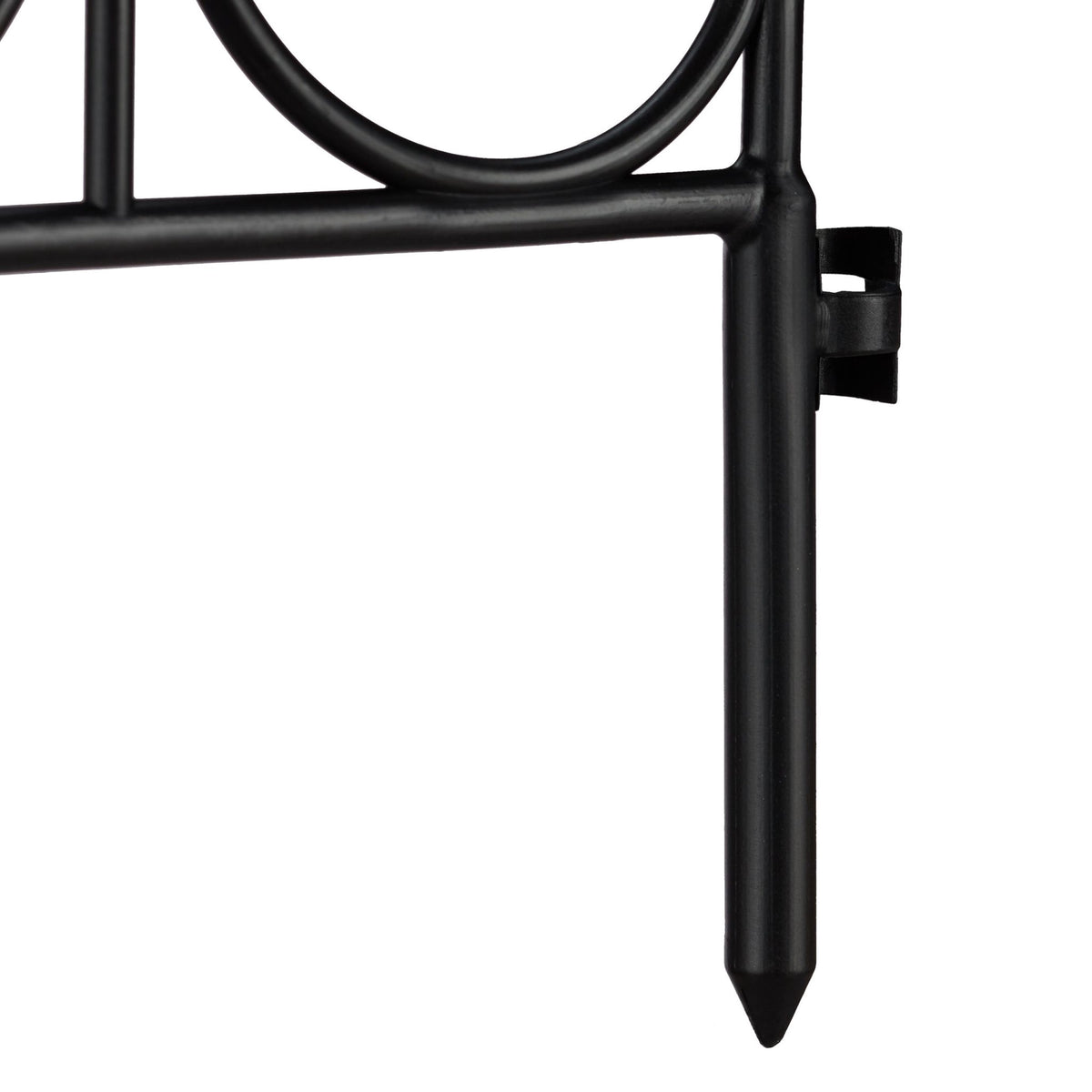 Discount fence plastic black/white