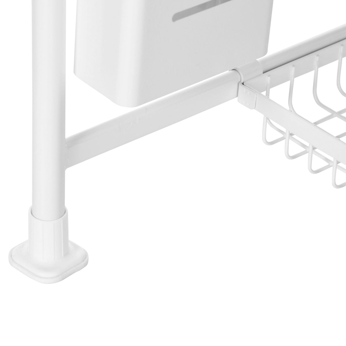 Dish Drainer 3 Tier Dish Rack With Hooks, Knife Holder, Height Adjustable, Dish Drainer Set